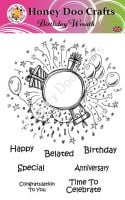  Birthday Wreath    (A5 Stamp)
