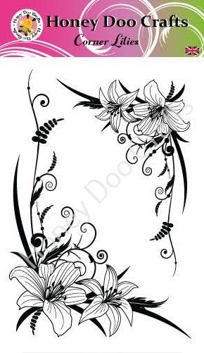 New - Corner Lilies  (A6 Stamp)