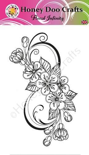 New - Floral Infinity  (A6 Stamp)