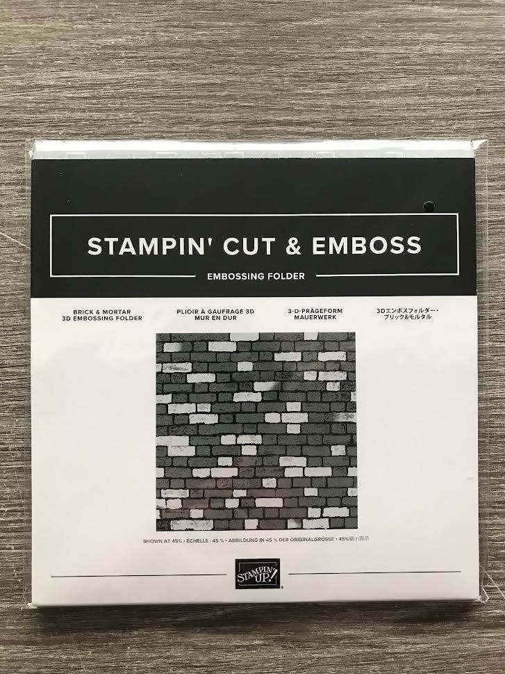 BRICK & MORTAR 3D EMBOSSING FOLDER - STAMPIN UP!