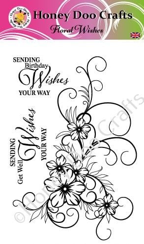 New - Floral Wishes  (A6 Stamp)
