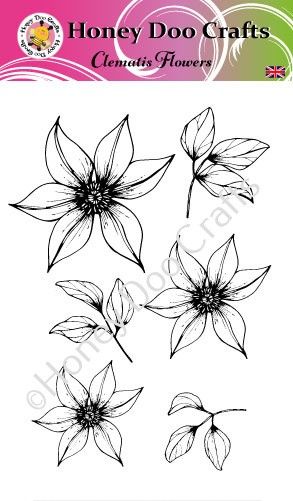 Clematis Flowers  (A6 Stamp)