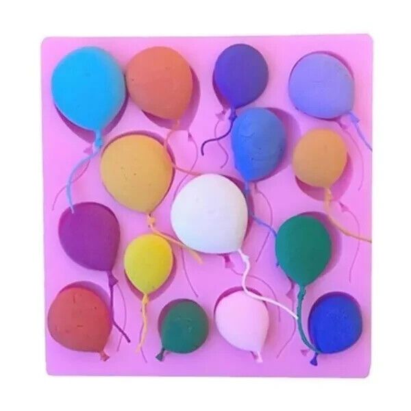 Balloon Sugar Craft Silicone Fondant Molds Cake Decor Shaping Mauld