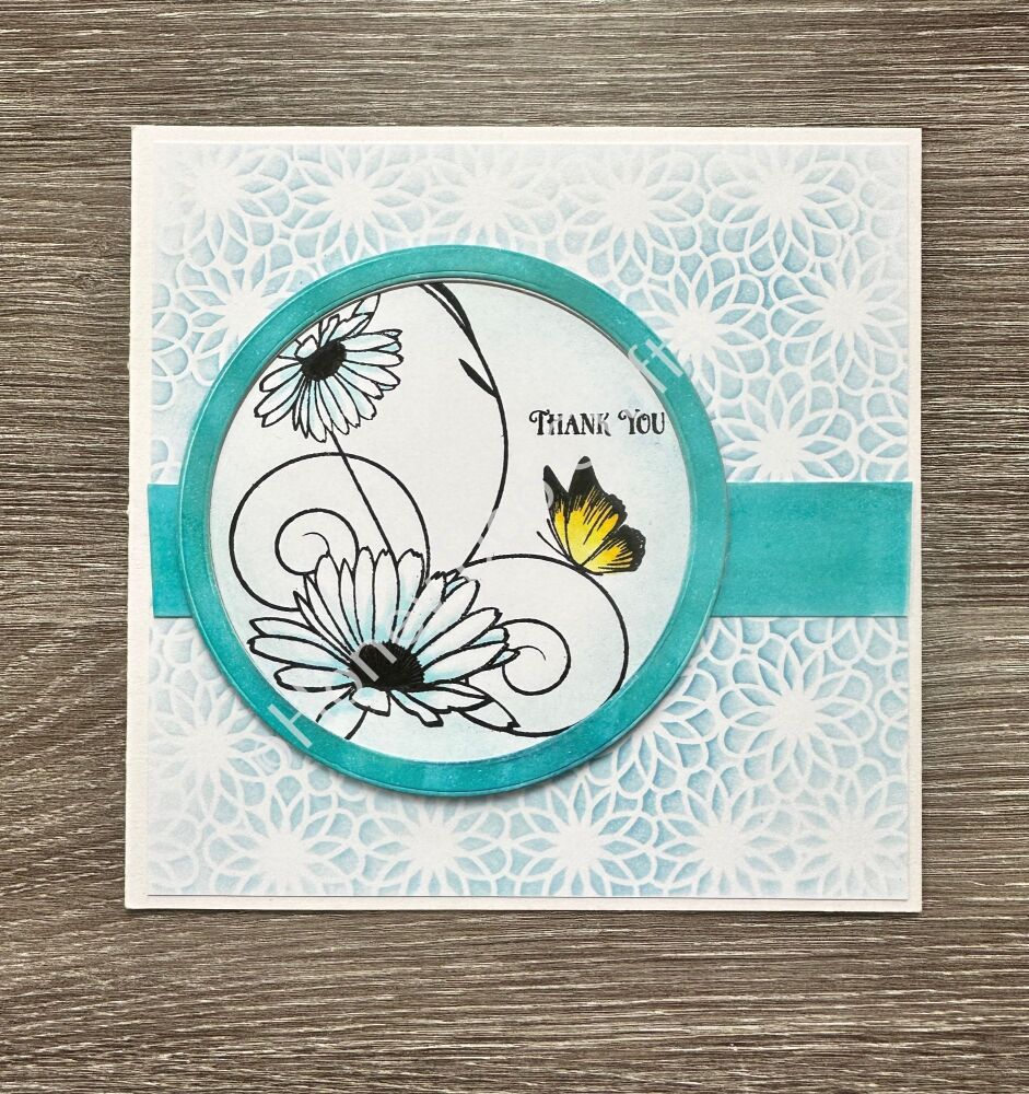Crazy Daisies    (A6 Stamp)