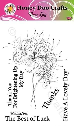 New - Tiger Lily  (A6 Stamp )