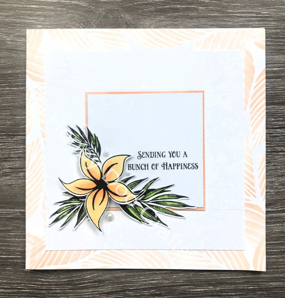 New - Flaming Flowers  (A6 Stamp)