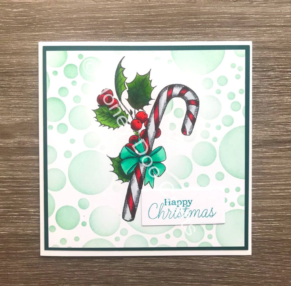 New - Candy Cane  (A6 Stamp)