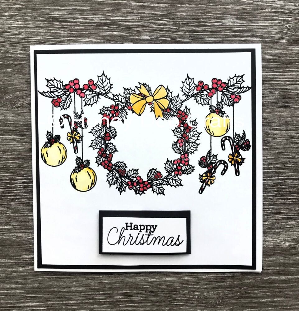 New - Jolly Holly  (A6 Stamp)