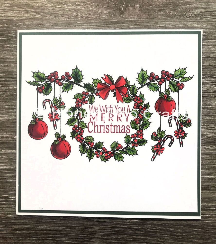 New - Jolly Holly  (A6 Stamp)