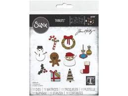 Sizzix Thinlits Die Set 11PK - Christmas Minis by Tim Holtz