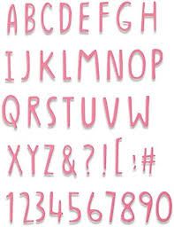 Sizzix Thinlits Die - Hand Drawn Alphabet