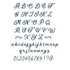 Sizzix Thinlits Die Scripted Alphabet