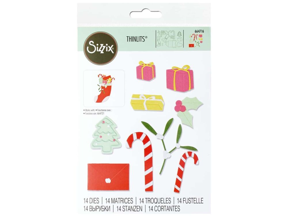 Sizzix Thinlits Die Set 14PK - Stocking Fillers