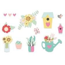 Sizzix Thinlits Die Set 5PK - Floral Garden