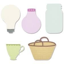 Sizzix Thinlits Die Set 9PK - Floral Vessels by Alexis Trimble