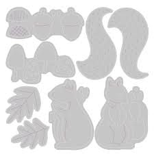 Sizzix Thinlits Die Set 8PK - Harvest Squirrels