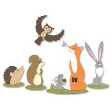 Sizzix Thinlits Die Set 10PK - Forest Animals #1 by Josh Griffiths