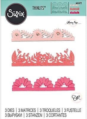 Sizzix Thinlits Die Set 3PK - Bold Floral Edges