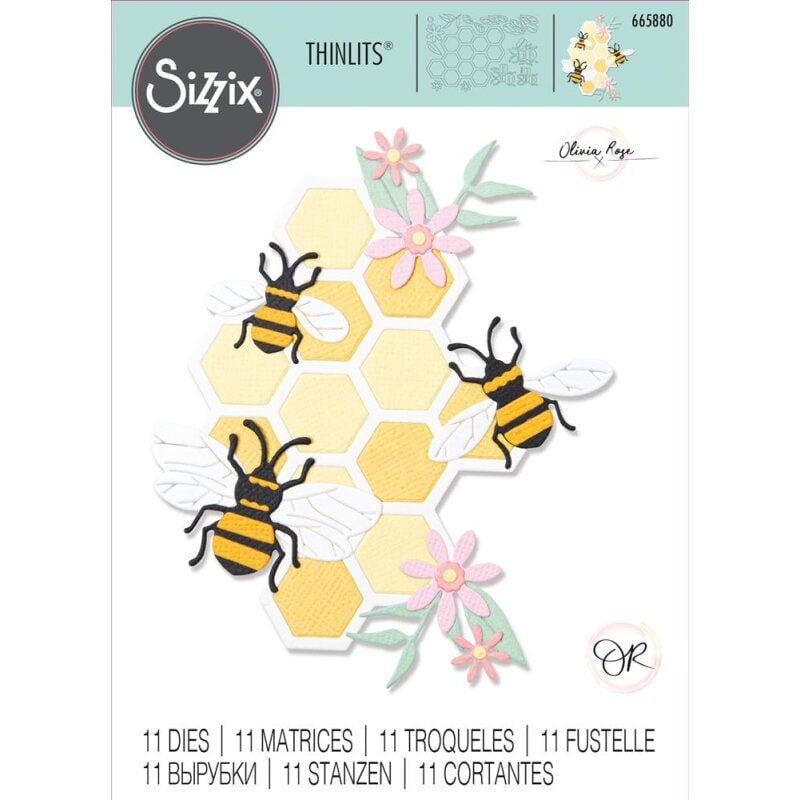 Sizzix - Thinlits Dies - Bee Hive - 665880