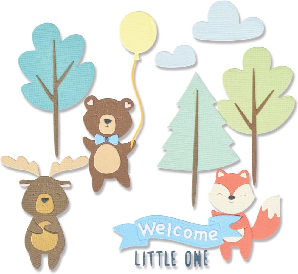 Sizzix Thinlits Die Set 26PK - Woodland Baby Set