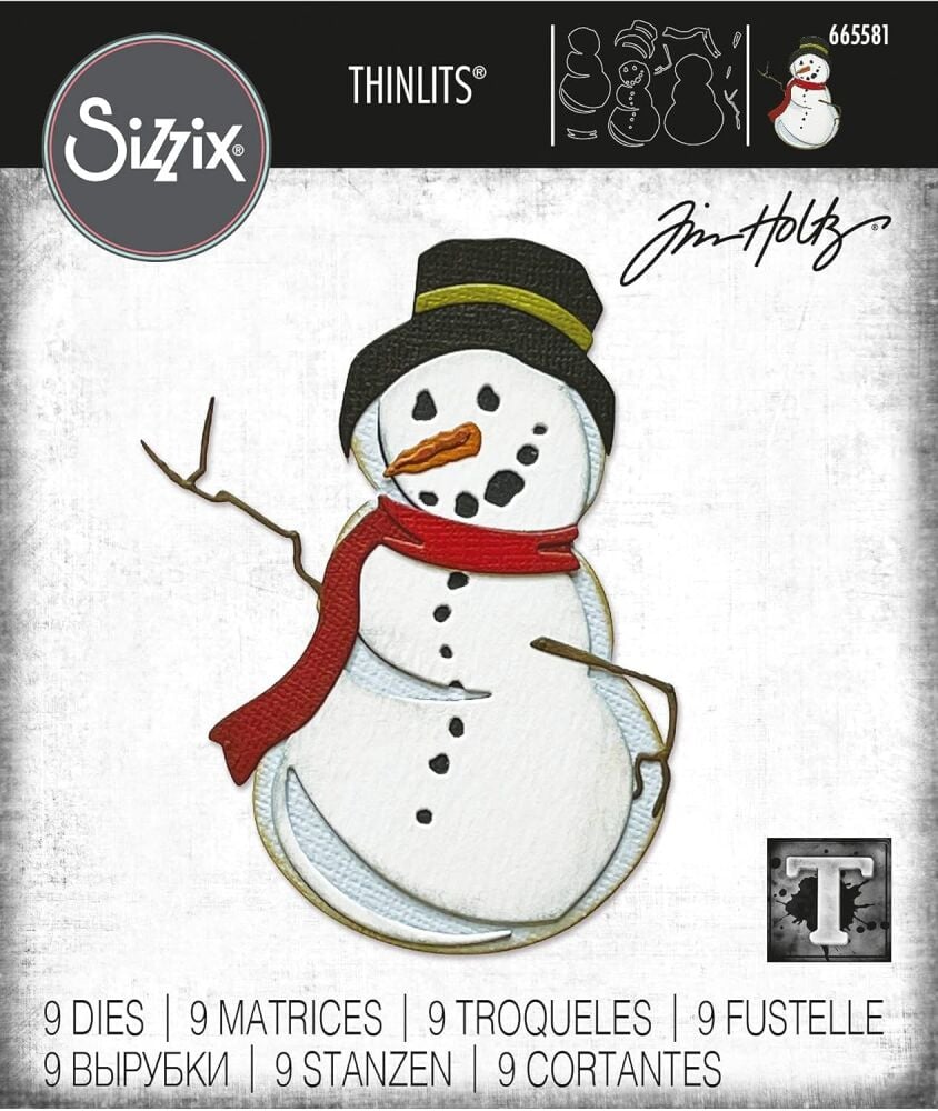 Sizzix Thinlits Die Set 9PK - Mr. Frost by Tim Holtz