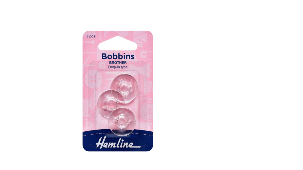 Hemline Brother Plastic Bobbins - Brother Drop in Type - 9.2mm