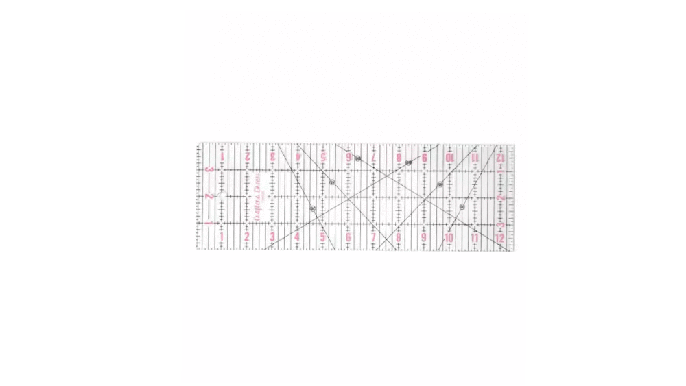 Crafters Dream CD4125 Quilting Ruler 4" x 12.5"