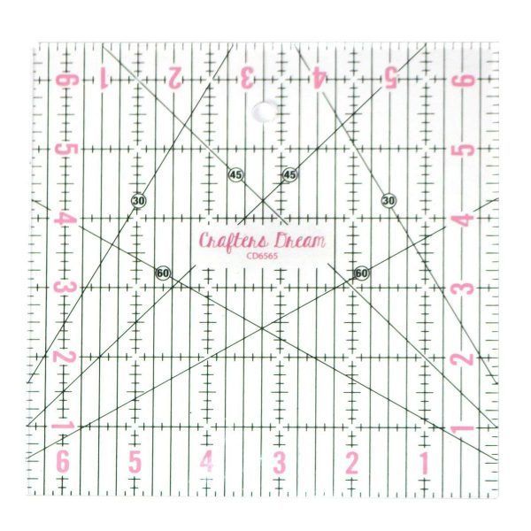 Crafters Dream 6.5″ x 6.5″ Square Ruler