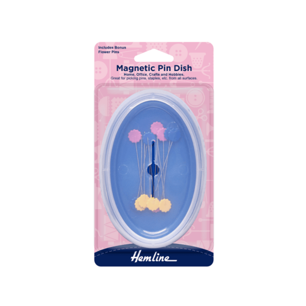 Hemline Magnetic Pin Dish: Securely Store Your Pins