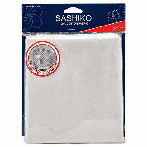 Sashiko: Cotton Fabric: 1m x 1.42m: White