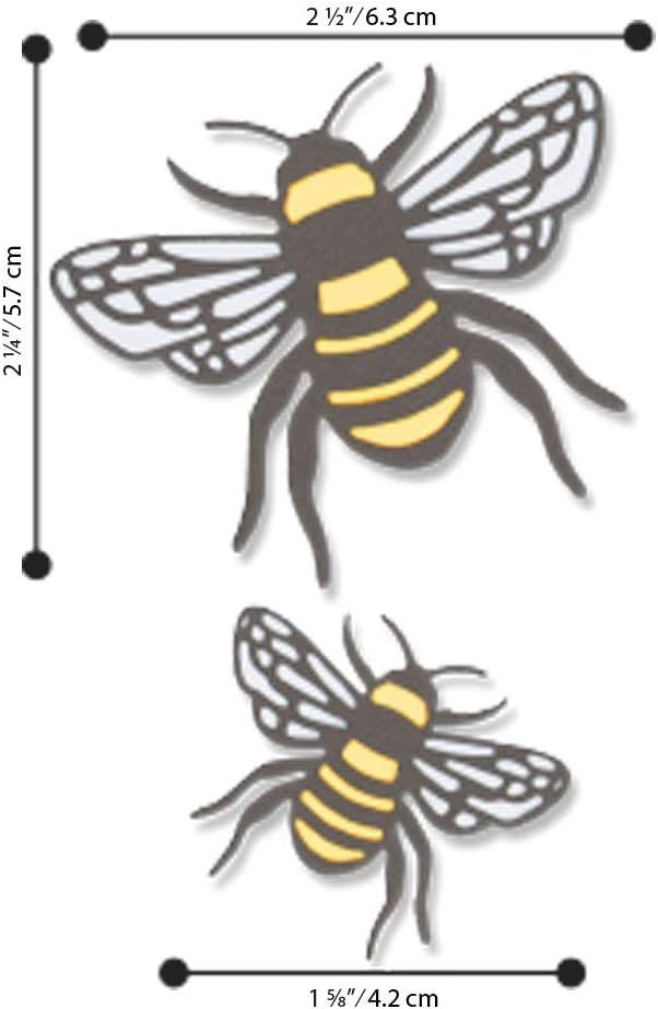 Sizzix Thinlits Die Set 4PK - Bee