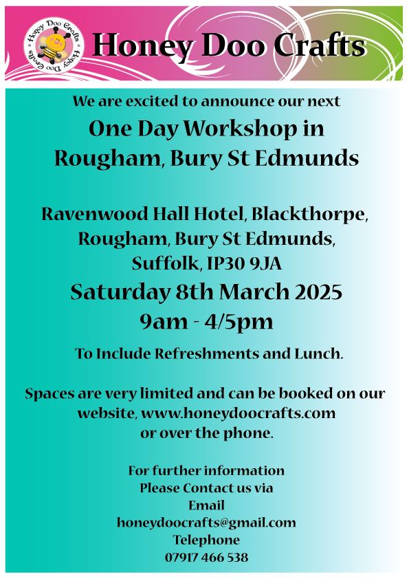 Honey-Doo-Crafts-Rougham,-8th-March-2025--Workshop-Poster