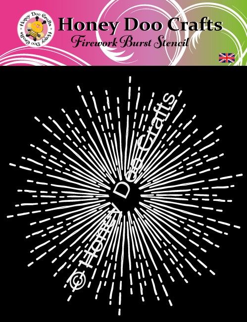 Firework Burst Stencil  (7 x 7)