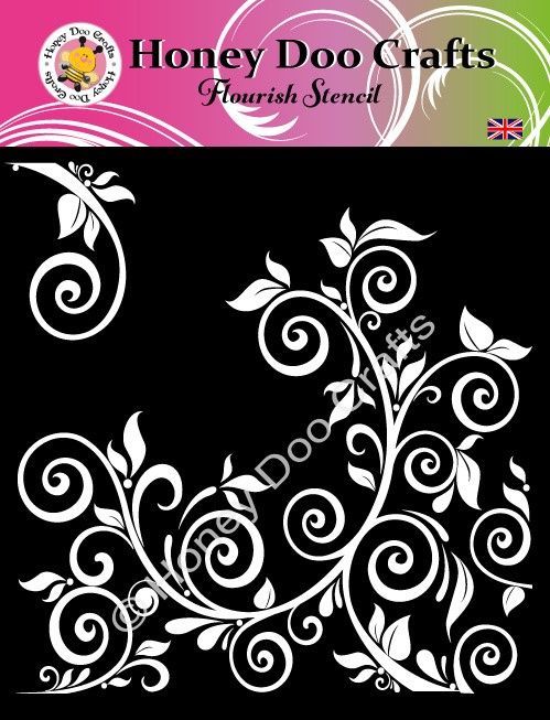  Flourish Stencil  (7 x 7)