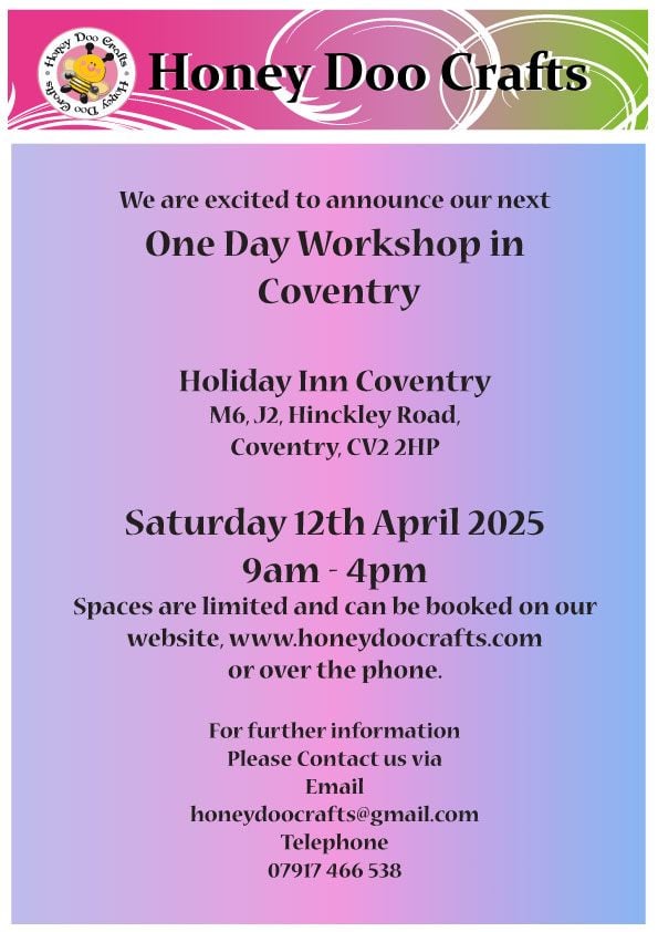 One Day Workshop Coventry - Saturday 12th April 2025