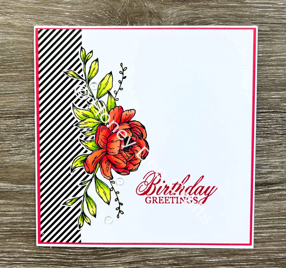 New - Floral Swag  (A6 Stamp)