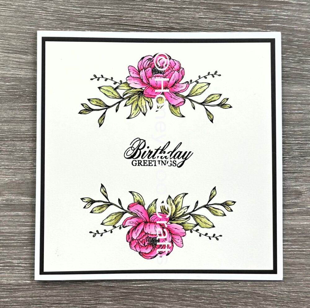 New - Floral Swag  (A6 Stamp)