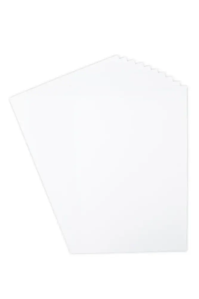 Sizzix Surfacez - Cardstock, 8 1/4" x 11 3/4", White, 60 Sheets 665990