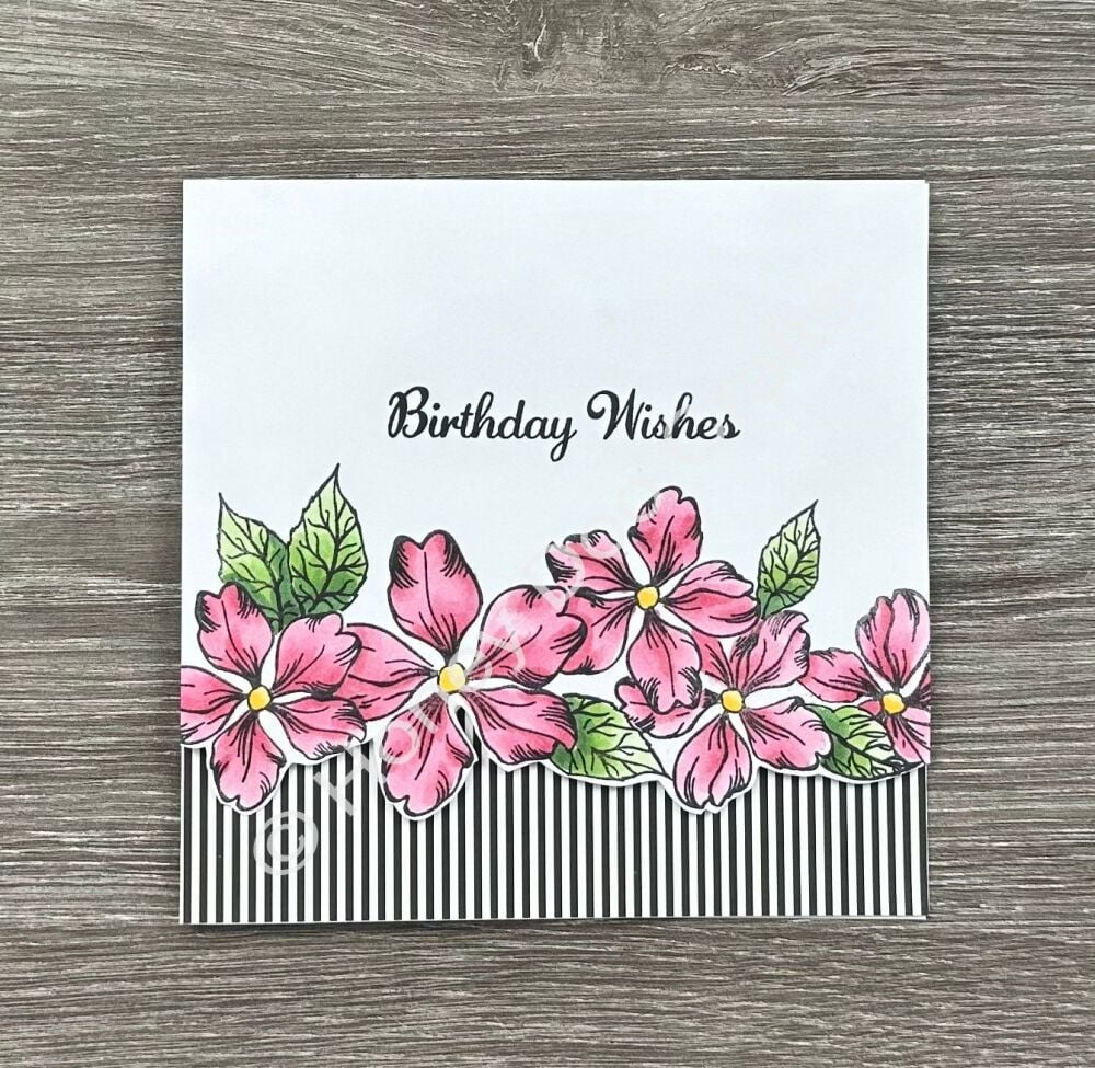 Vintage Flowers   (A6 Stamp)