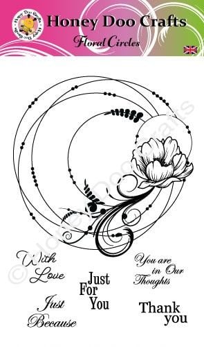 New - Floral Circles  (A6 Stamp)