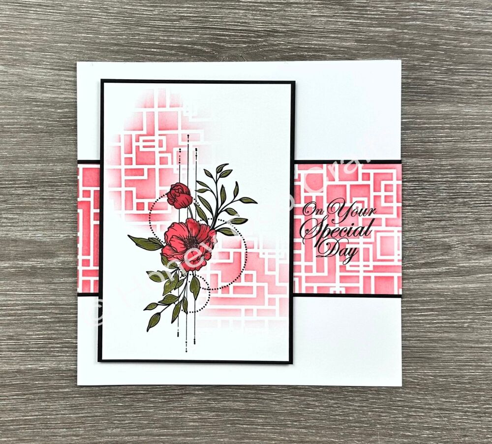 New - Squares and Rectangles Stencil  (7x7)
