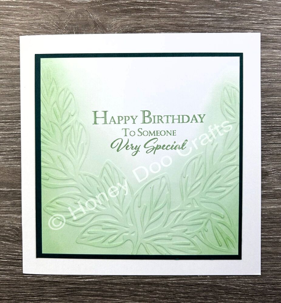 Leaf Crest Stencil & Mask  (7x7)