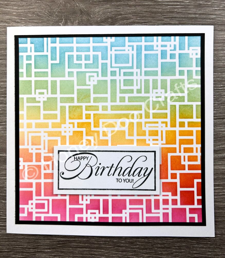 Squares and Rectangles Stencil  (7x7)