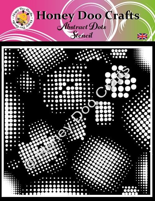 New - Abstract Dots Stencil  (7x7)