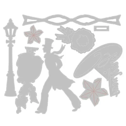 Sizzix Thinlits Dies By Tim Holtz 9pcs - Vault Series: Christmas 2021 665584