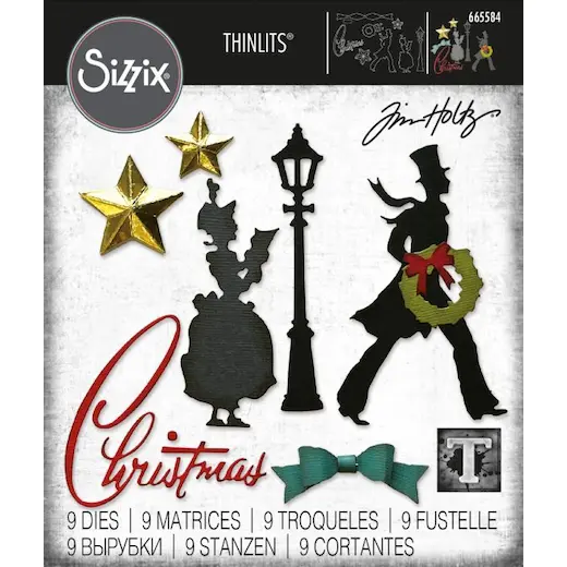 Sizzix Thinlits Dies By Tim Holtz 9pcs - Vault Series: Christmas 2021 66558