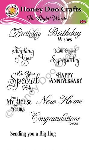 New - The Right Words (A6 Stamp)
