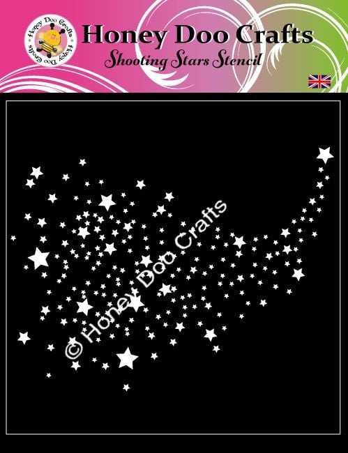 New - Shooting Stars  Stencil  (7x7)