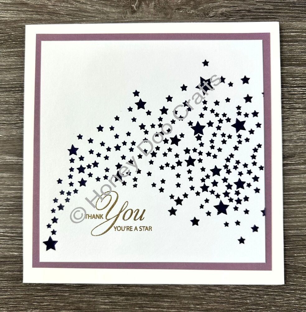 New - Shooting Stars  Stencil  (7x7)