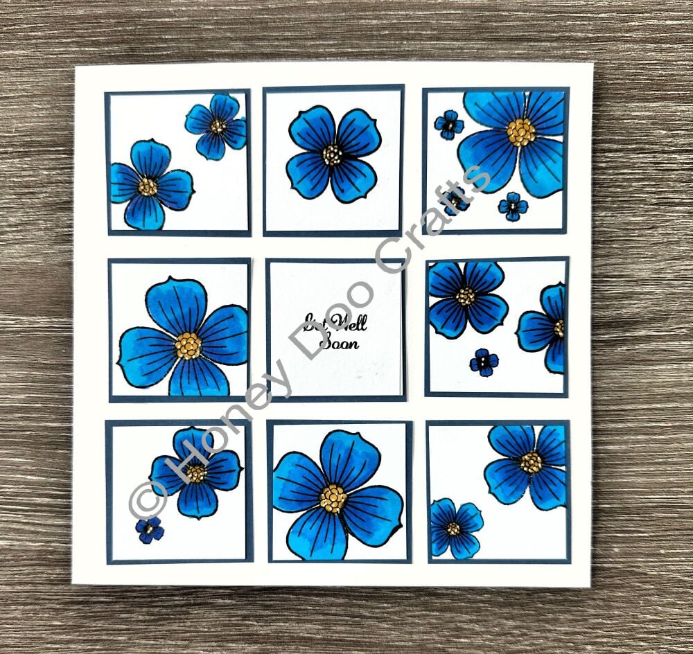 New - Blooming Frame  (A6 Stamp)